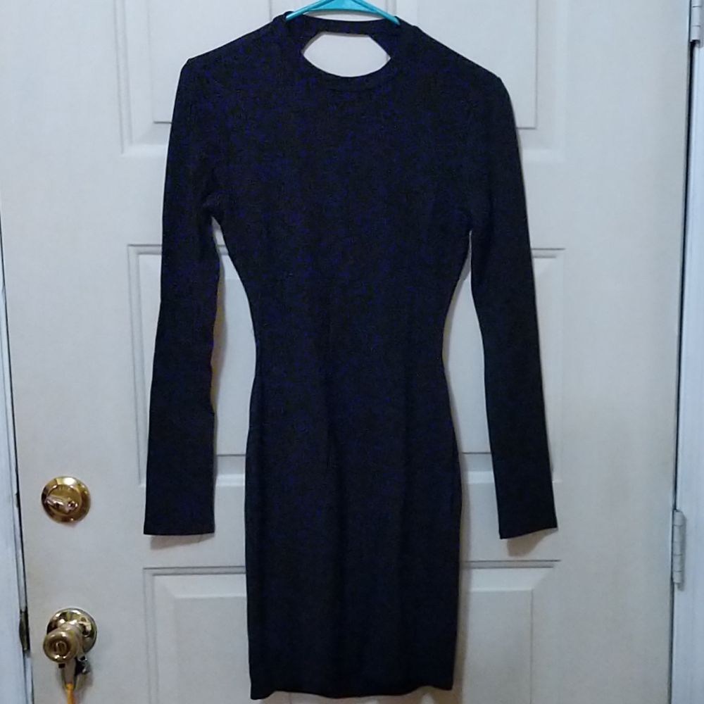 Backless Long Sleeved Dress